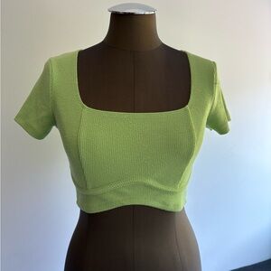 ASOS Green Fitted Crop Top